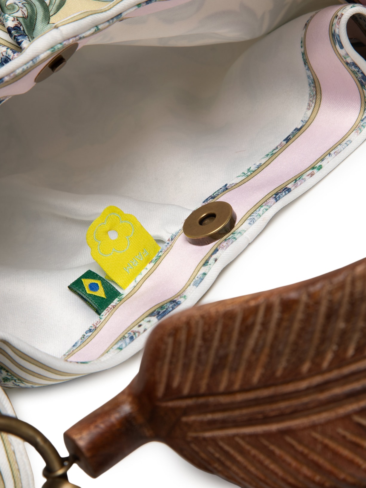 Bolsa Feminina Lenço Mini Pelicano Azul Farm