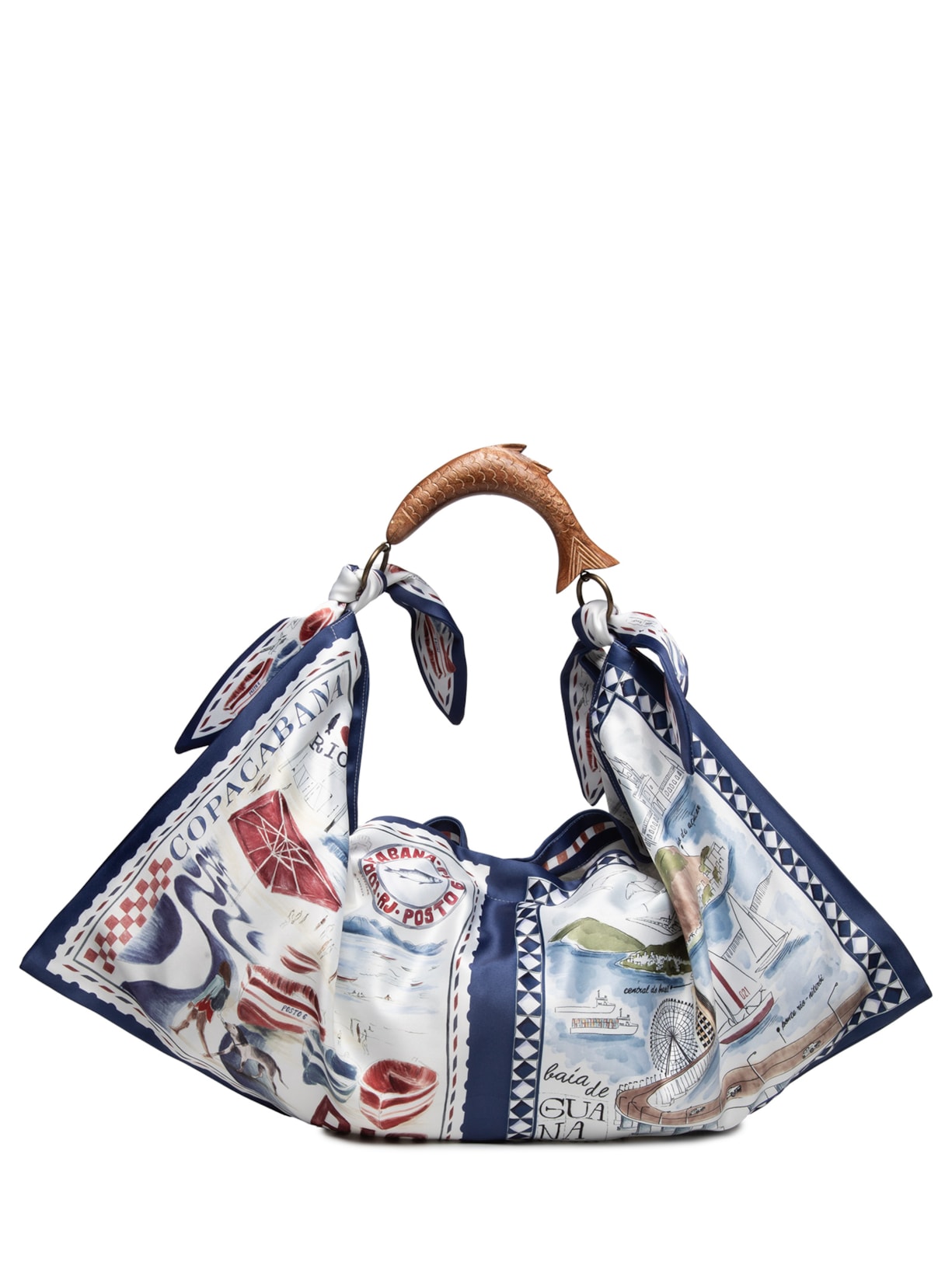 Bolsa Feminina Lenço Rio A Dentro Branco Farm