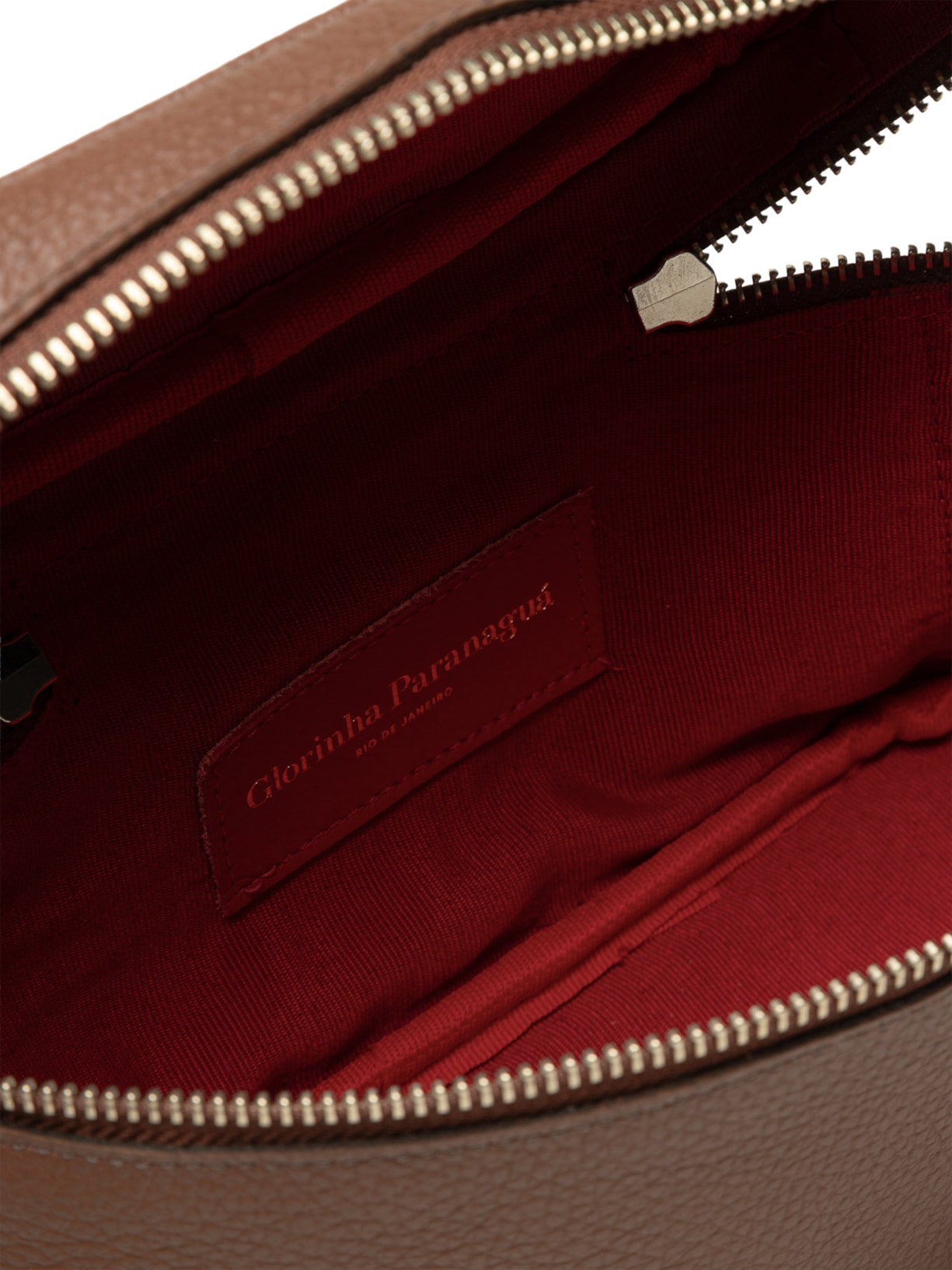Bolsa Feminina Lisette Couro Granula Marrom Glorinha Paranaguá