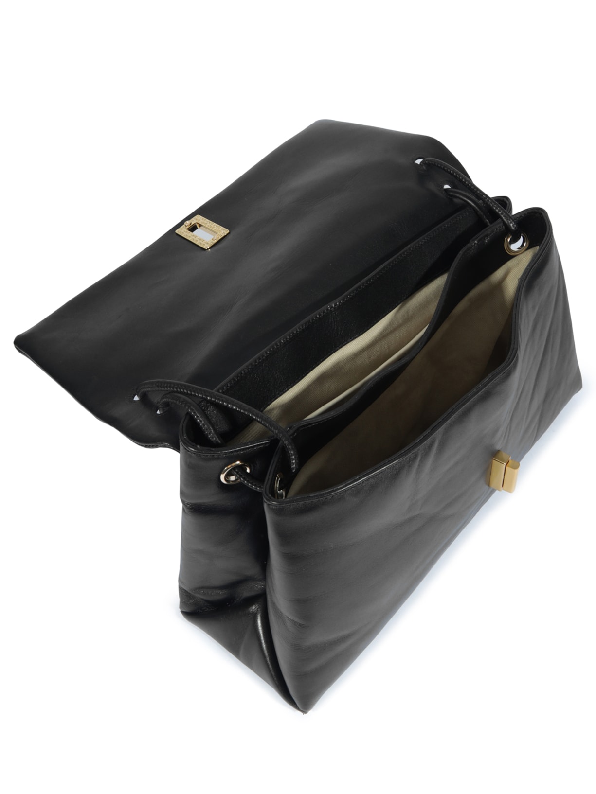 Bolsa Feminina Logo Metalizada Preto Schutz