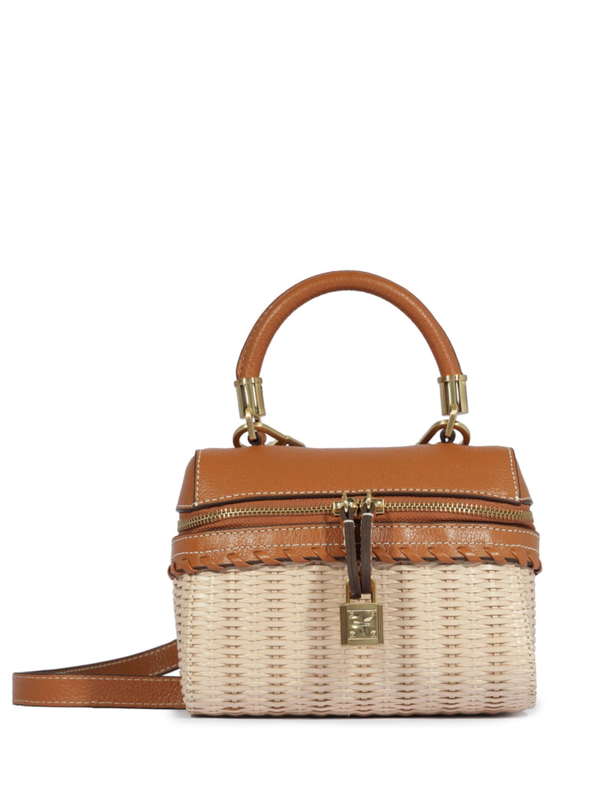 Bolsa Feminina Lorena Picnic Mini Couro - Bege