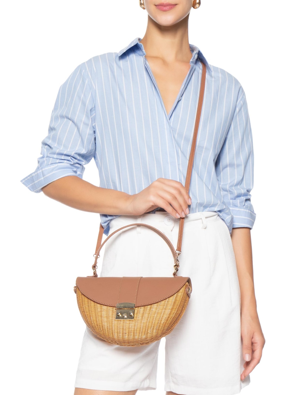 Bolsa Feminina  Lucy WK Bege Serpui