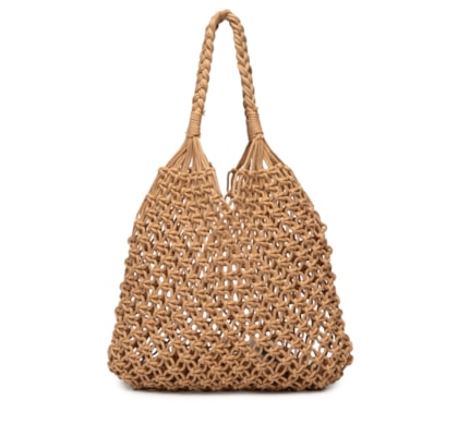 Bolsa Feminina Macramê Beachwear - Bege