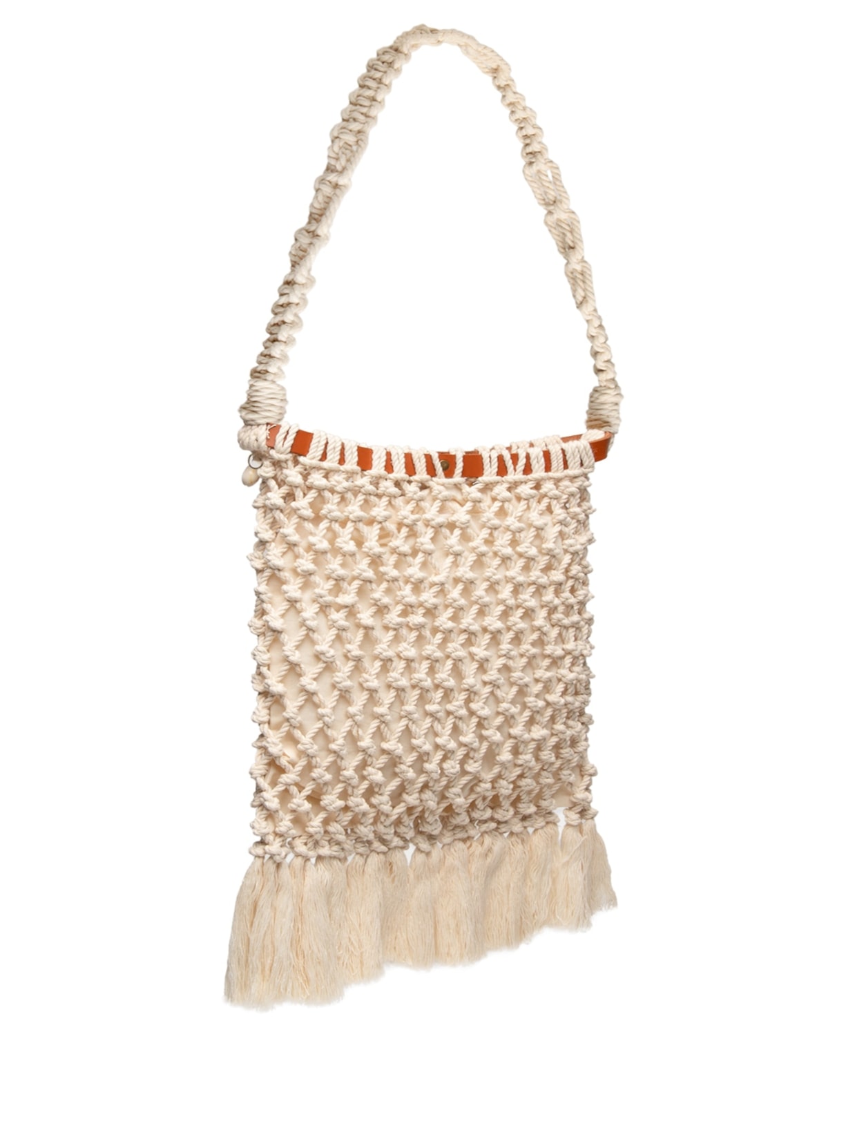 Bolsa Feminina Macramê Búzios Bege Dress To