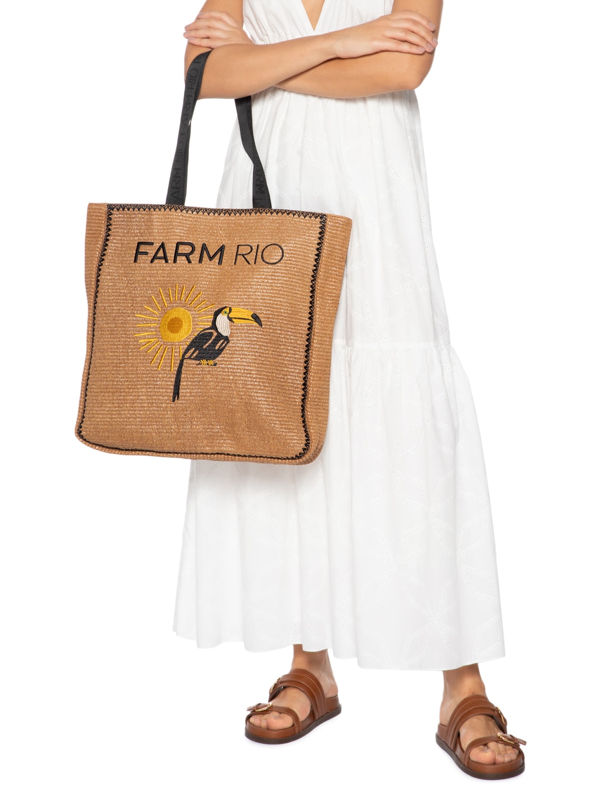 Bolsa Feminina Mare Artesanal Bege Farm Etc