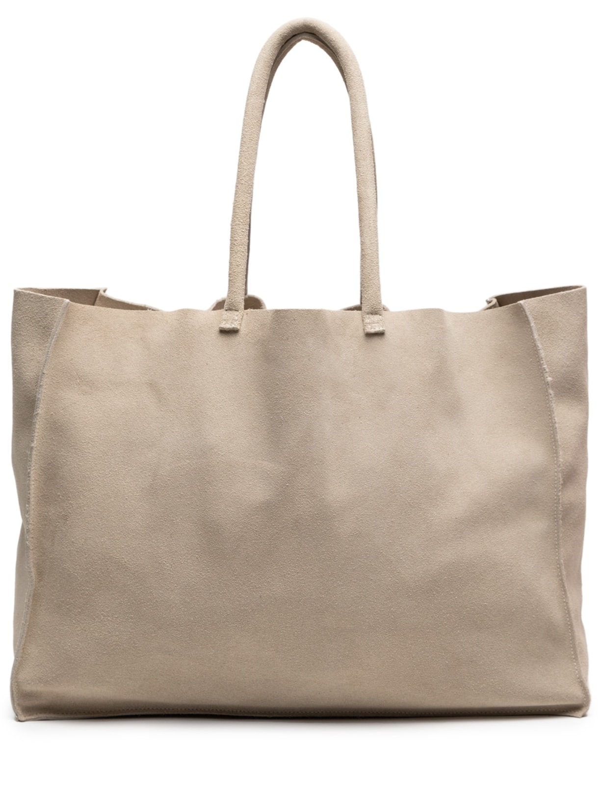 Bolsa Feminina Maxi Bag Em Camurça - Bege