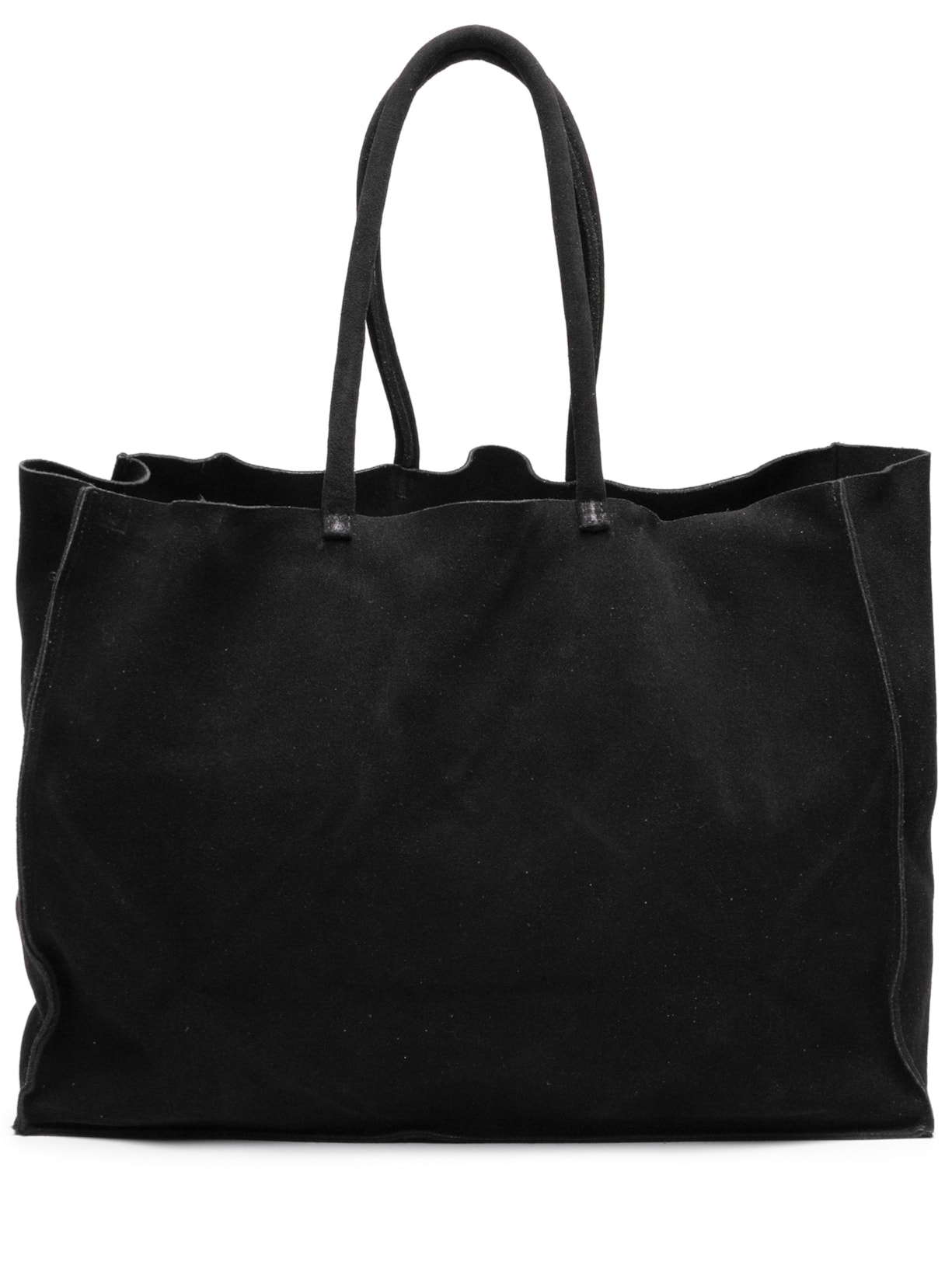 Bolsa Feminina Maxi Bag Em Camurça - Preto