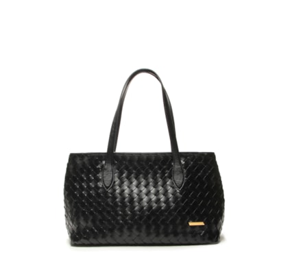 Bolsa Feminina Maxi Napa Oil - Preto