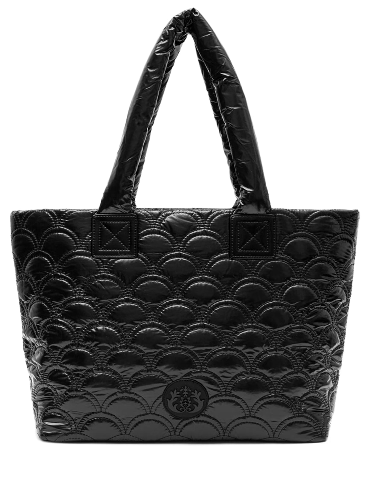 Bolsa Feminina Maxi Tote Puffer em Nylon - Preto