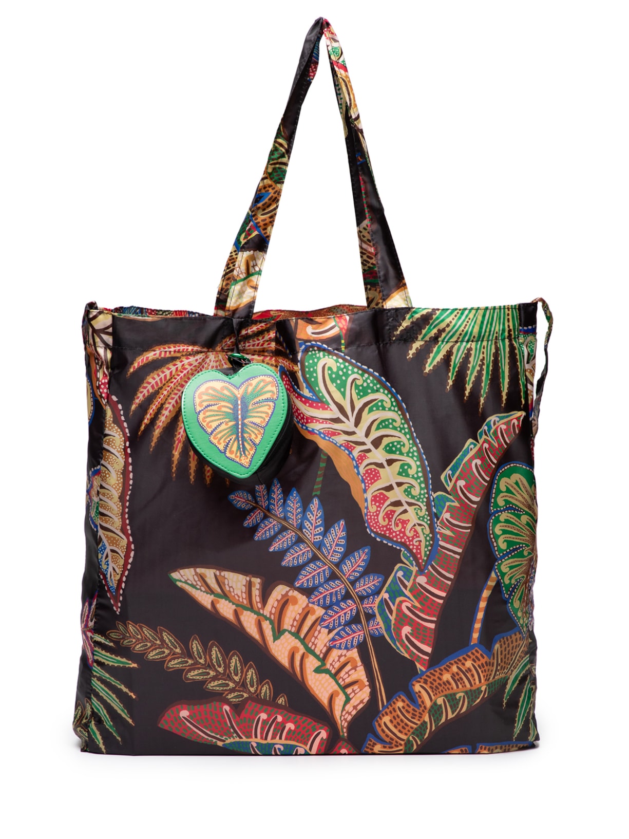 Bolsa Feminina Me Leva Folhagem Cool Preto Farm Etc