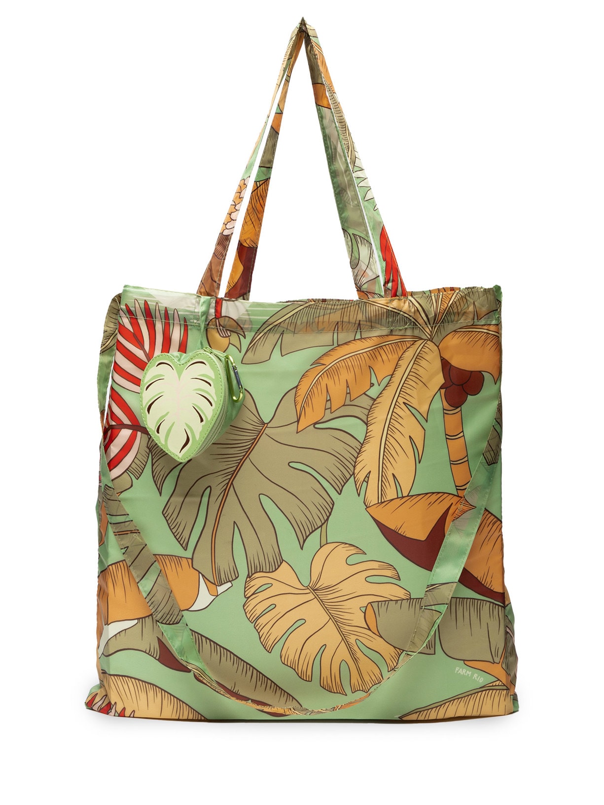 Bolsa Feminina Me Leva Revoada Tropical Verde Farm Etc