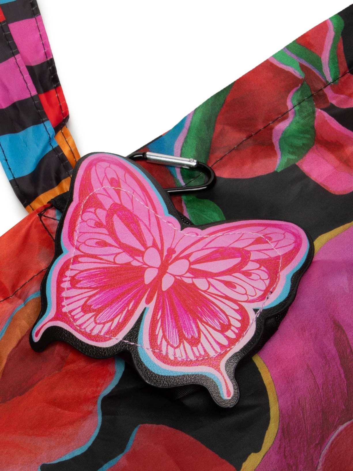 Bolsa Feminina Me Leva Rosas Pintadas Preto Farm Etc