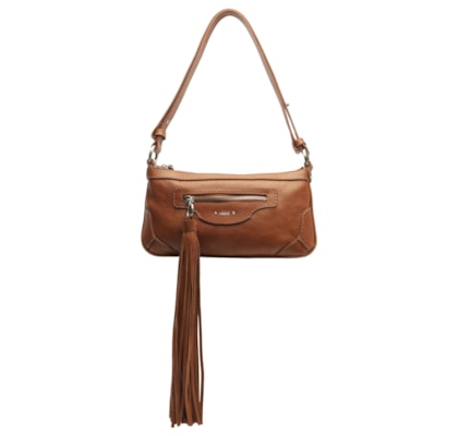 Bolsa Feminina Média Aged Leather - Marrom