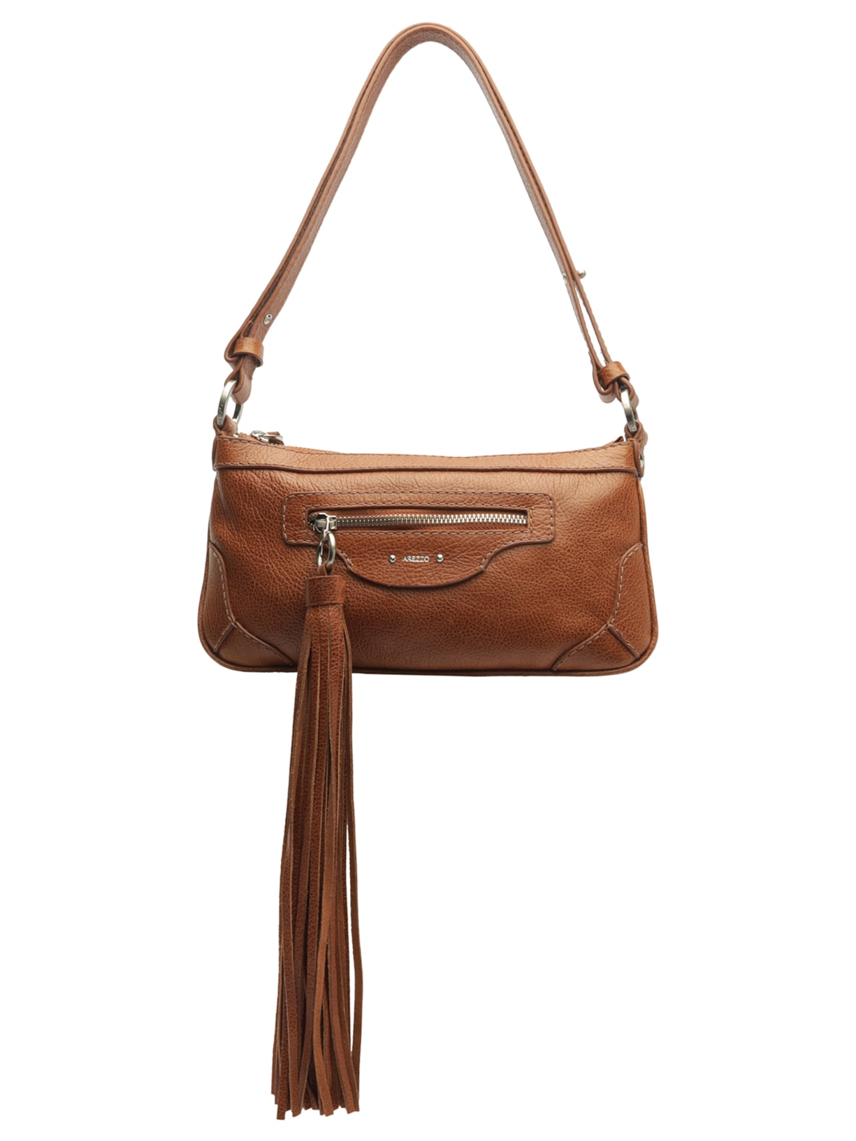 Bolsa Feminina Média Aged Leather - Marrom