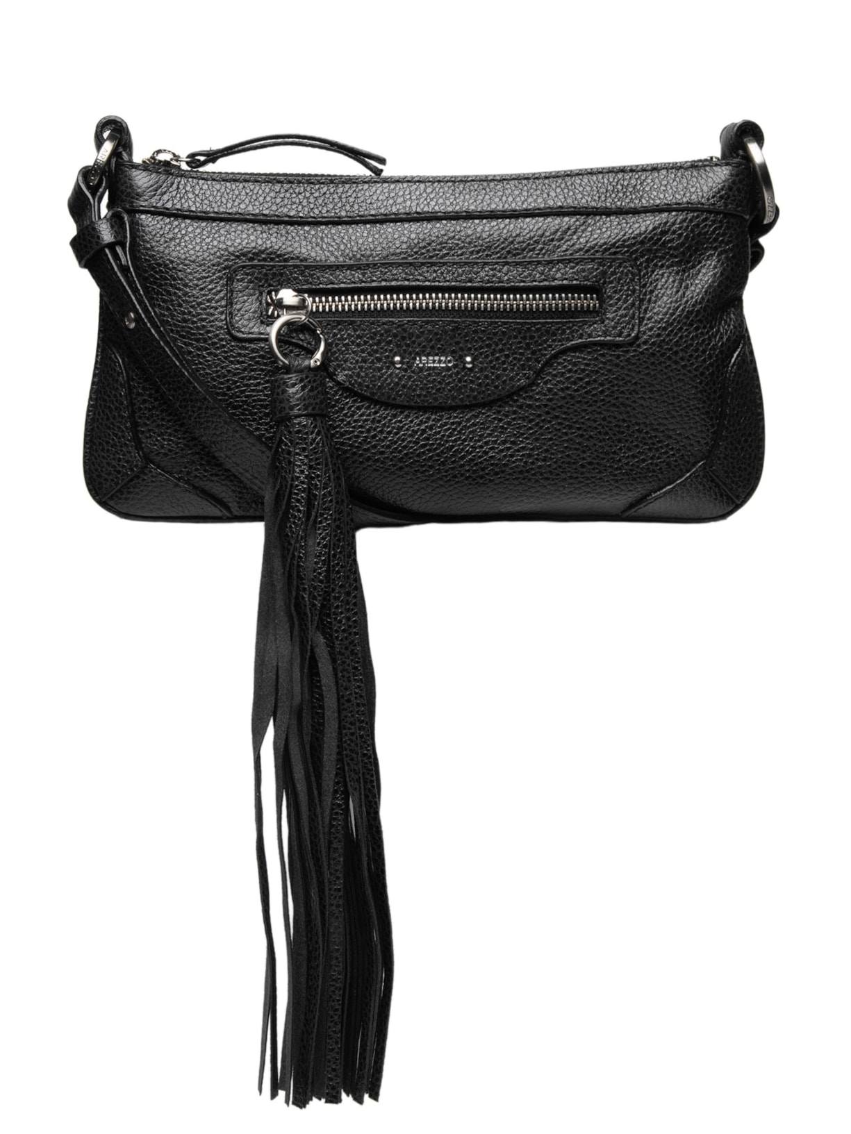 Bolsa Feminina Média Aged Leather - Preto