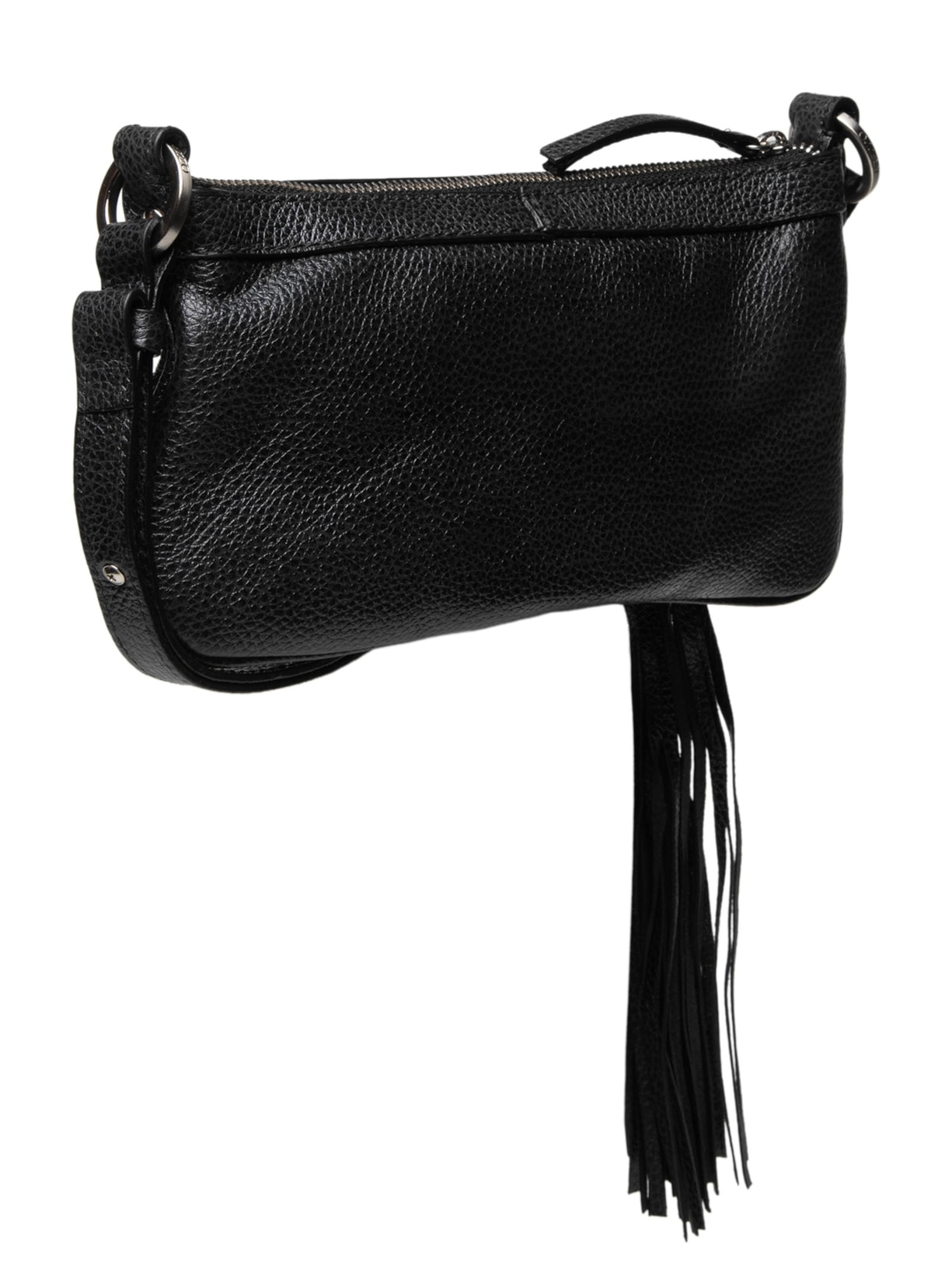 Bolsa Feminina Média Aged Leather Preto Arezzo