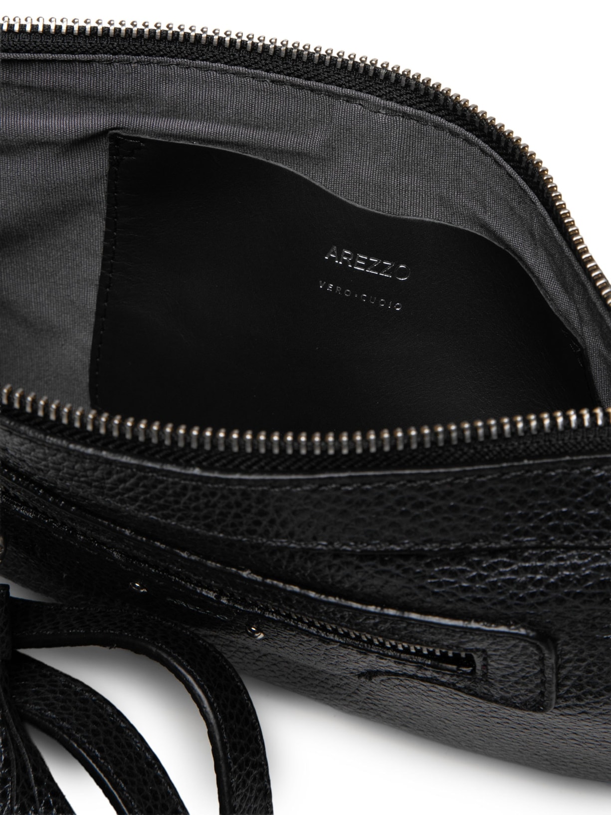 Bolsa Feminina Média Aged Leather Preto Arezzo