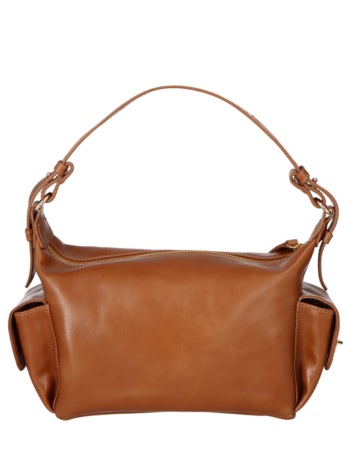 Bolsa Feminina Média Bulldog Enfeites Marrom Luiza Barcelos