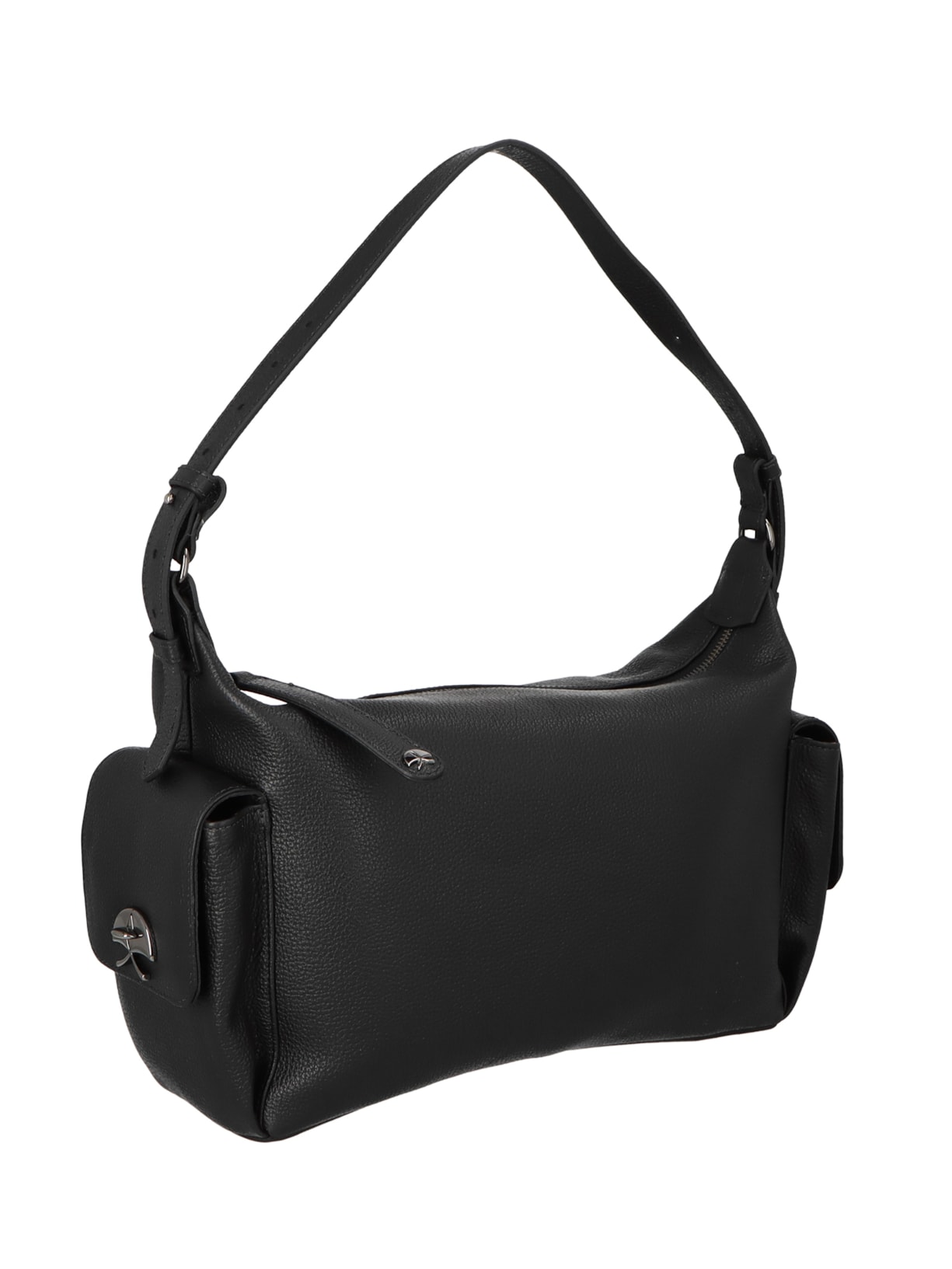 Bolsa Feminina Média Bulldog Enfeites Preto Luiza Barcelos