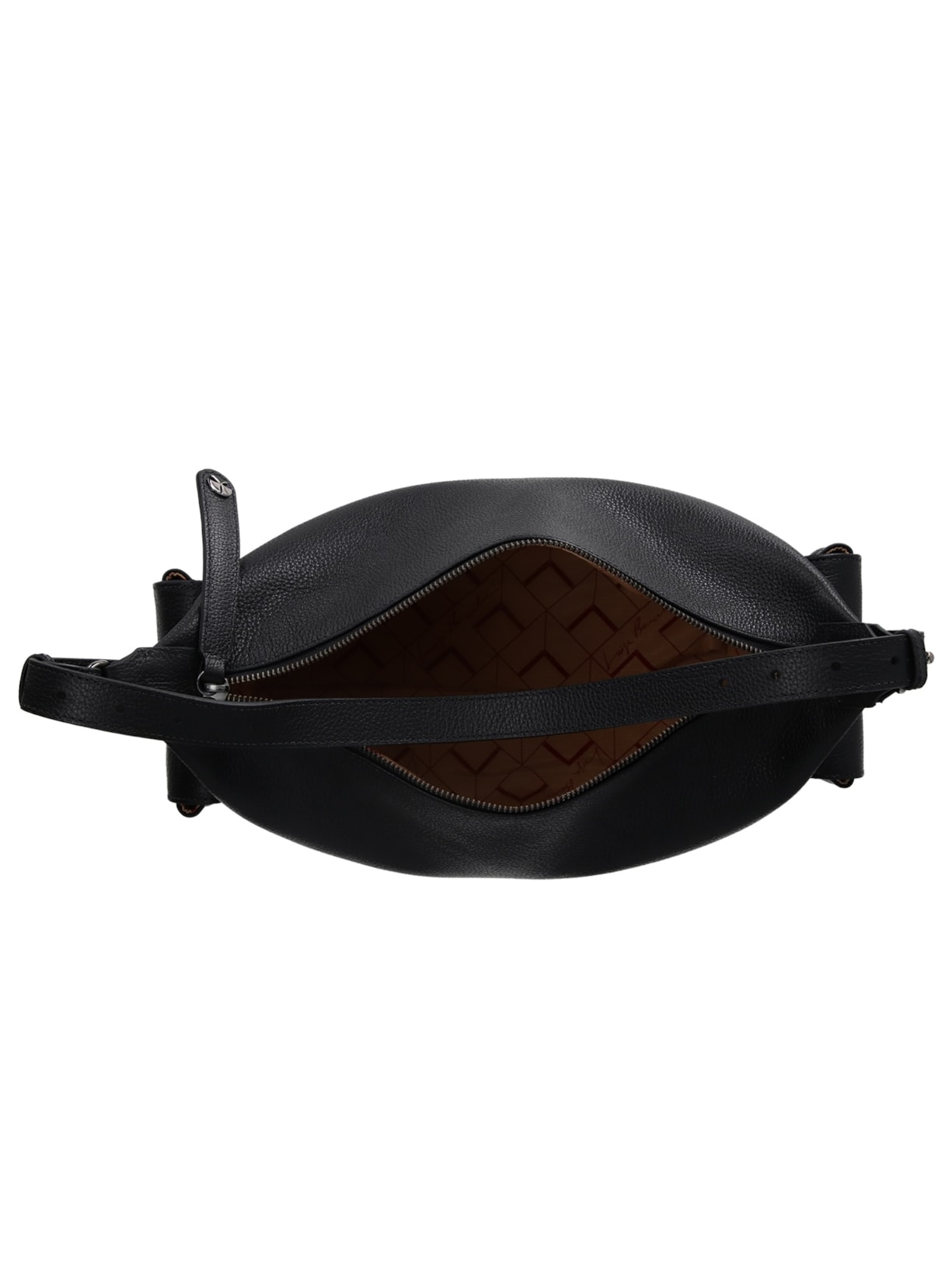 Bolsa Feminina Média Bulldog Enfeites Preto Luiza Barcelos