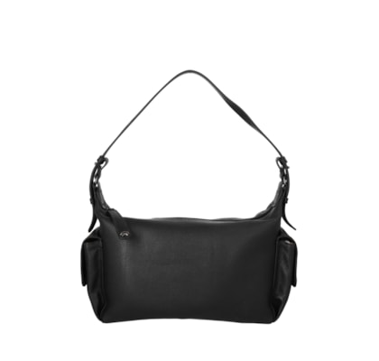 Bolsa Feminina Média Bulldog Enfeites - Preto