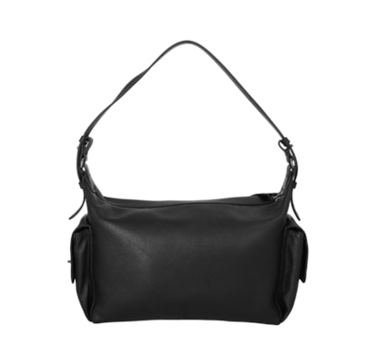 Bolsa Feminina Média Bulldog Enfeites - Preto