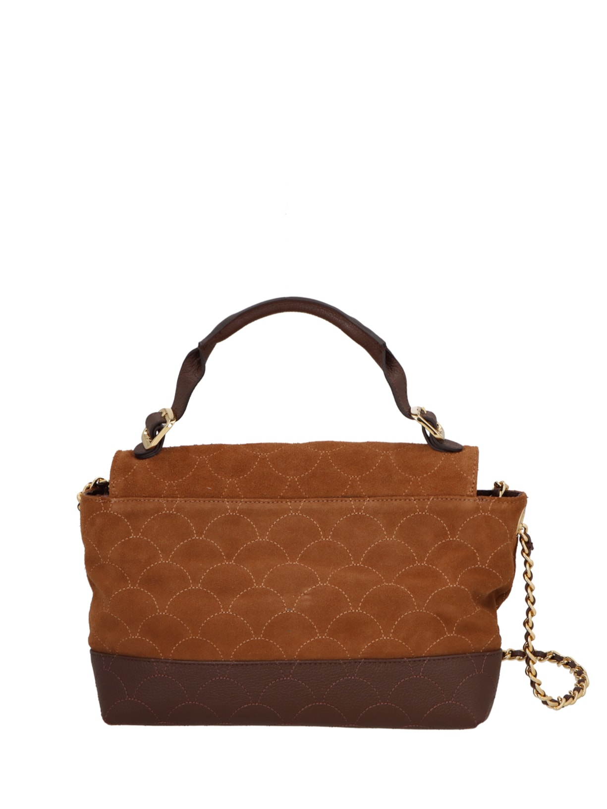 Bolsa Feminina Média Camurça Viena Marrom Luiza Barcelos