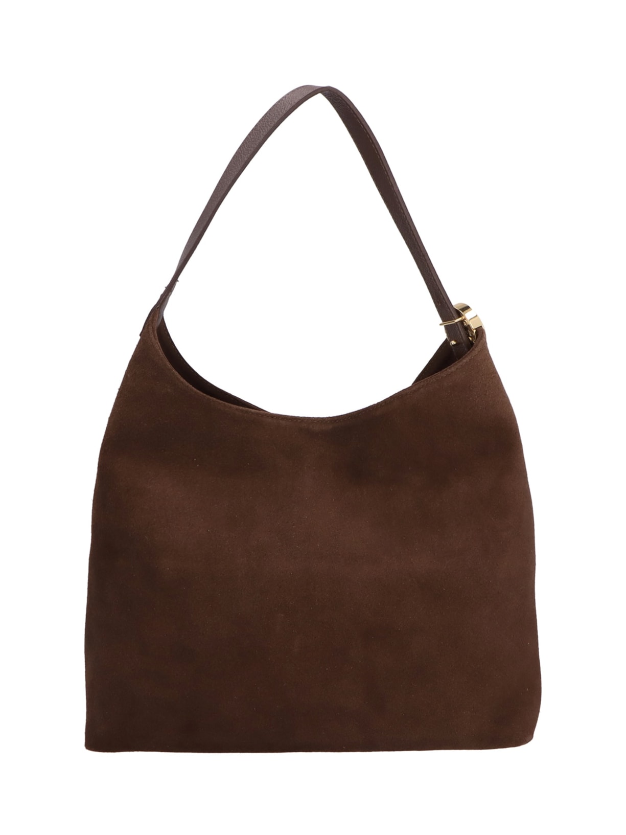 Bolsa Feminina Média Camurçao Viena Marrom Luiza Barcelos