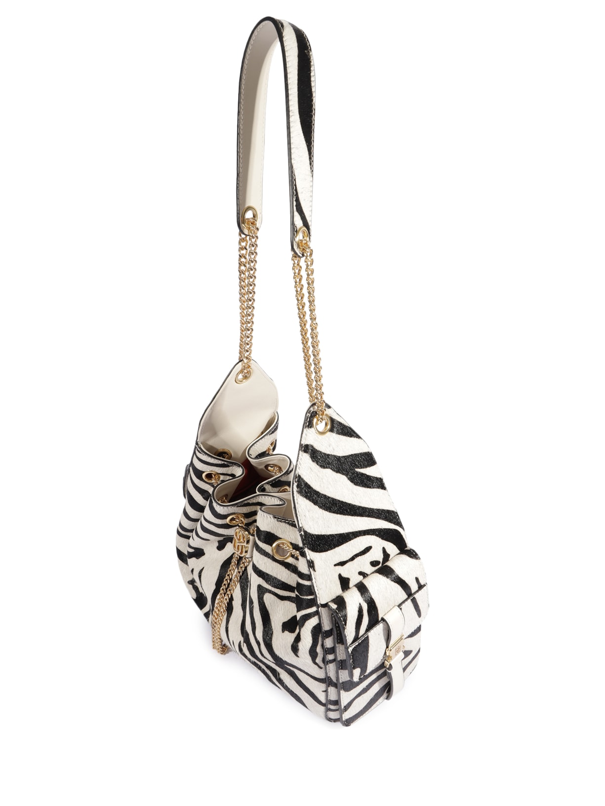 Bolsa Feminina Média Couro Animal Print Schutz