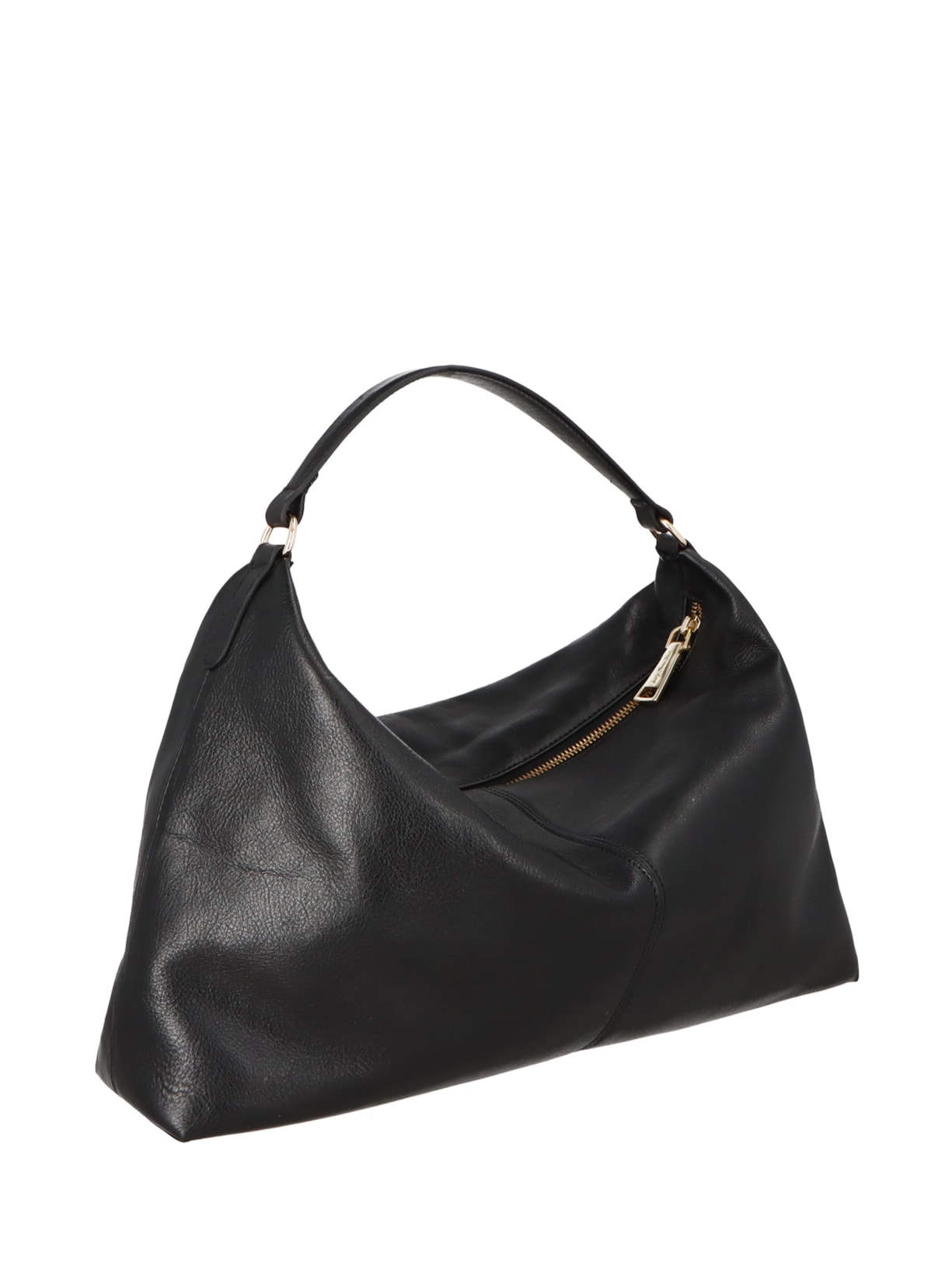 Bolsa Feminina Média Couro Campero Preto Luiza Barcelos