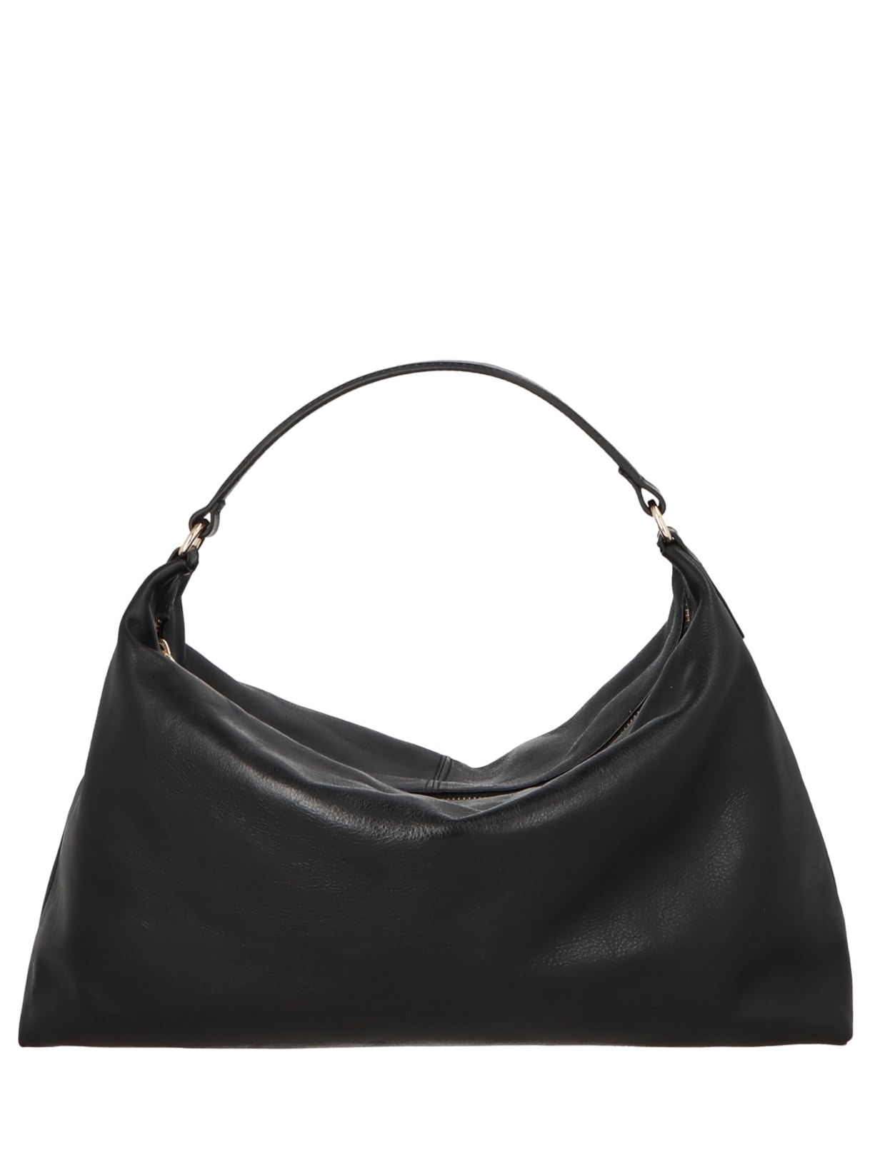 Bolsa Feminina Média Couro Campero Preto Luiza Barcelos