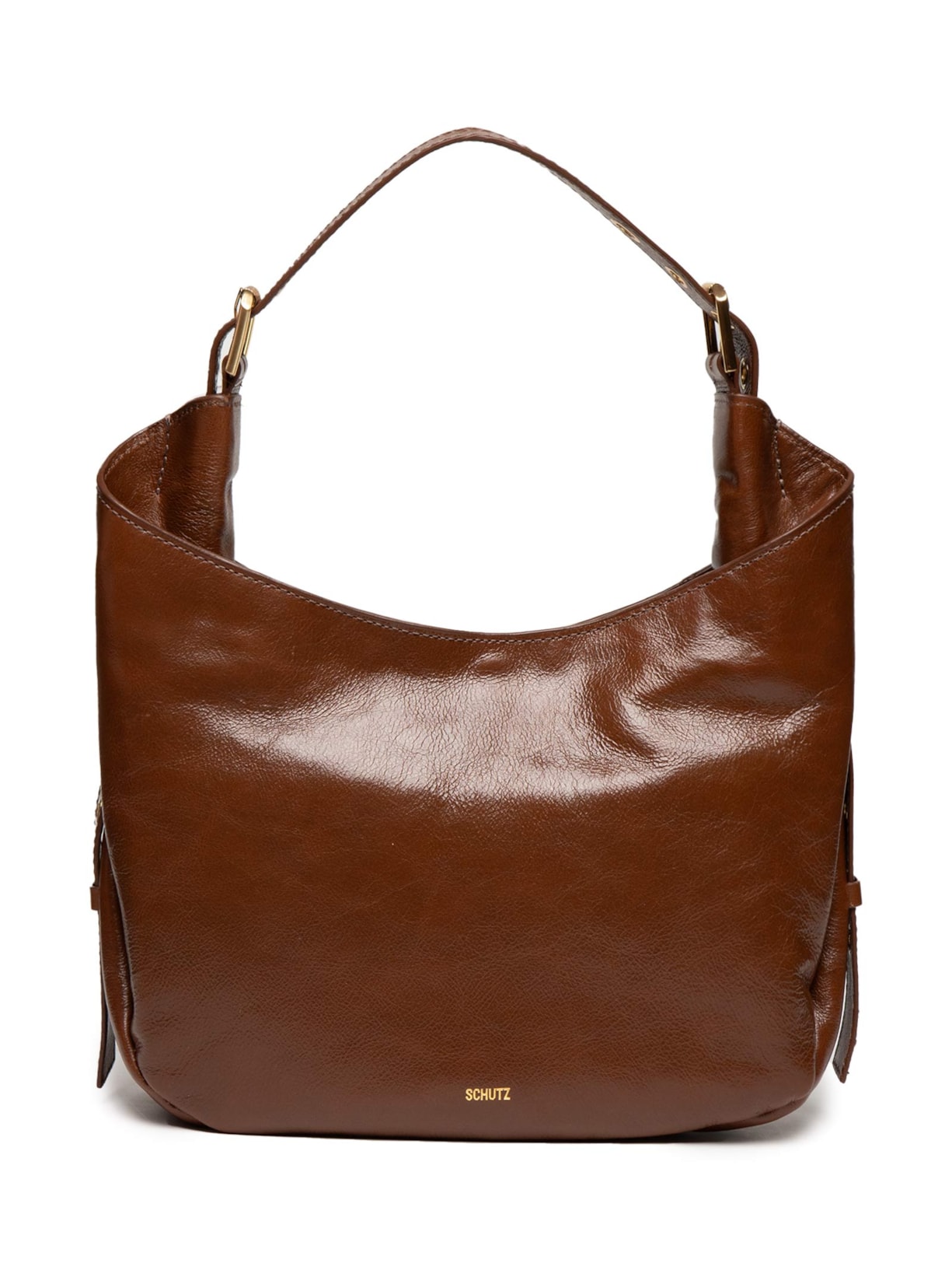 Bolsa Feminina Média Couro Marrom Schutz