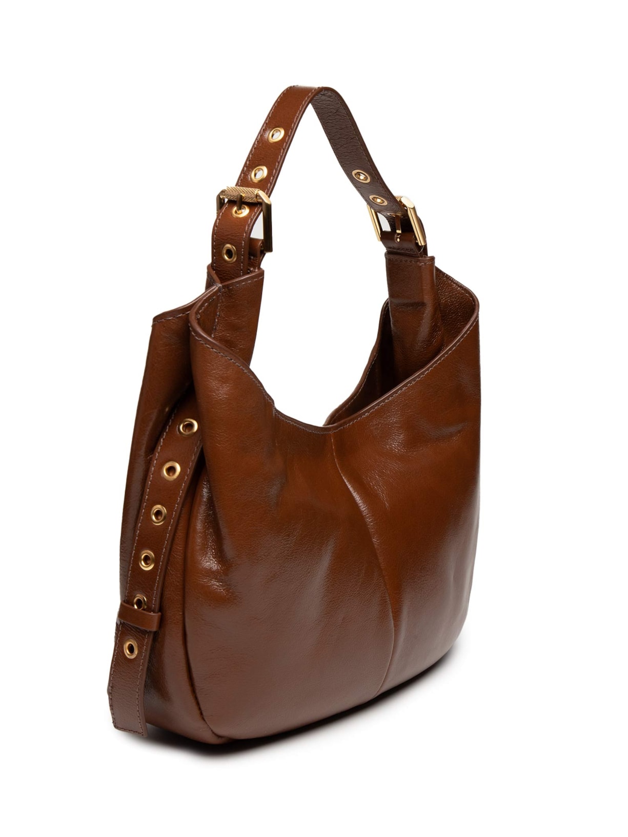 Bolsa Feminina Média Couro Marrom Schutz