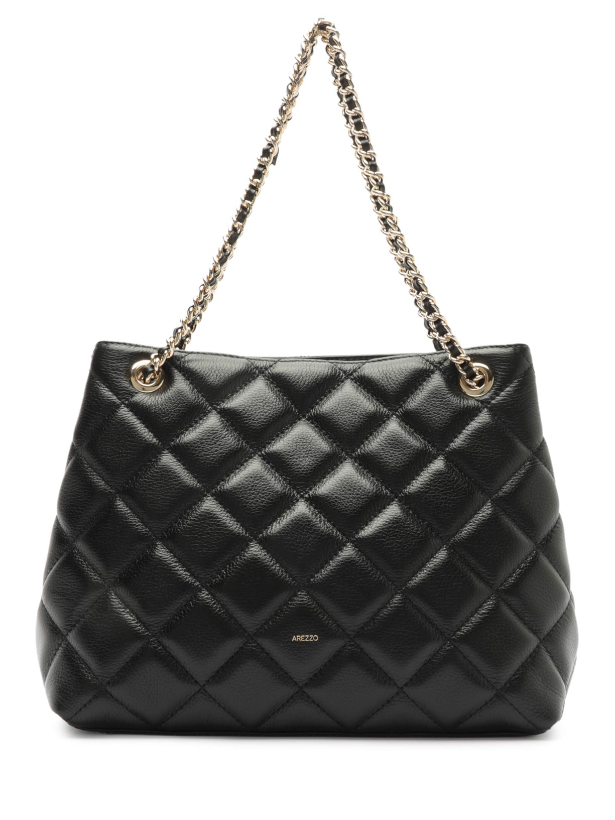 Bolsa Feminina Média Couro Preto Arezzo