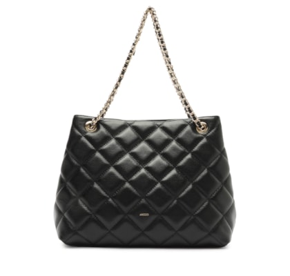 Bolsa Feminina Média Couro - Preto