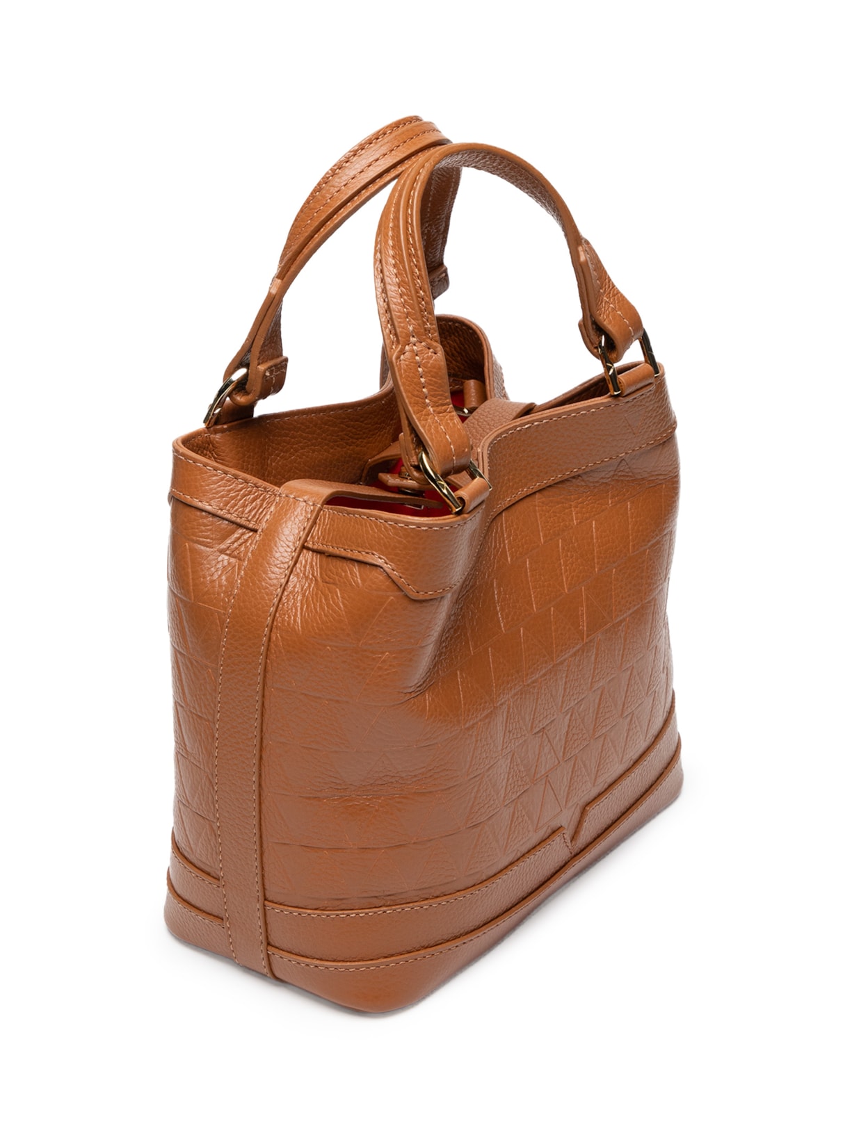 Bolsa Feminina Média Couro Triangle Marrom Schutz