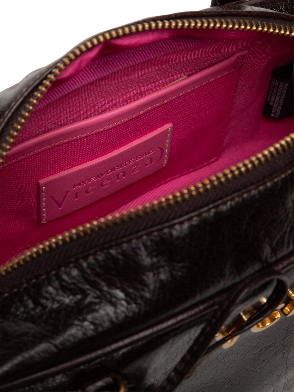 Bolsa Feminina Média Craked Marrom Vicenza