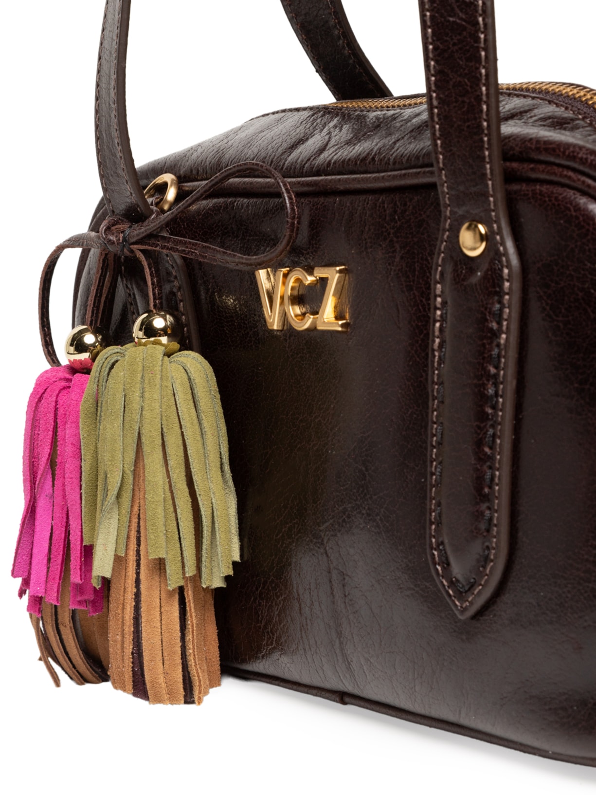 Bolsa Feminina Média Craked Marrom Vicenza