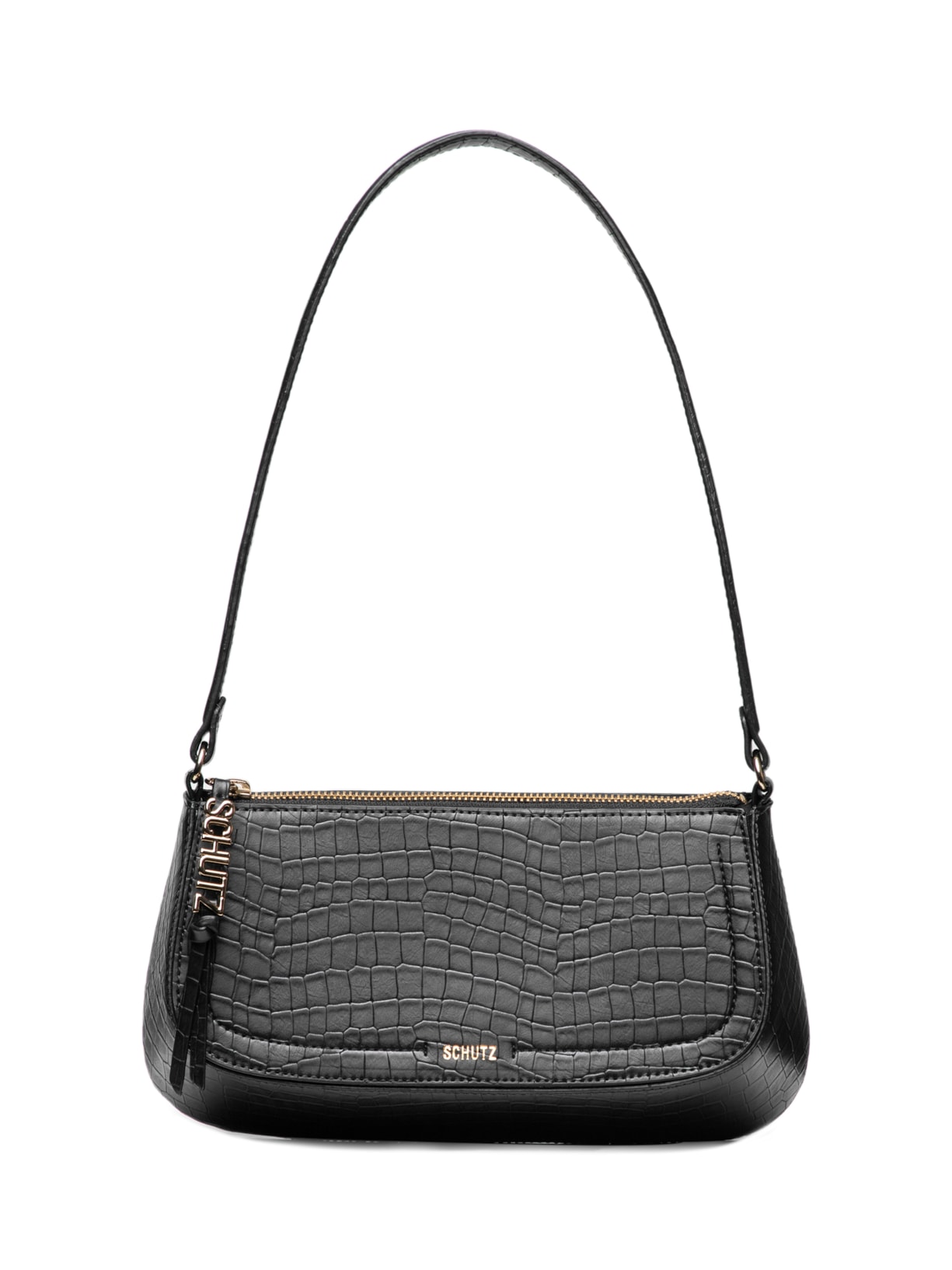 Bolsa Feminina Média Dante Croco - Preto