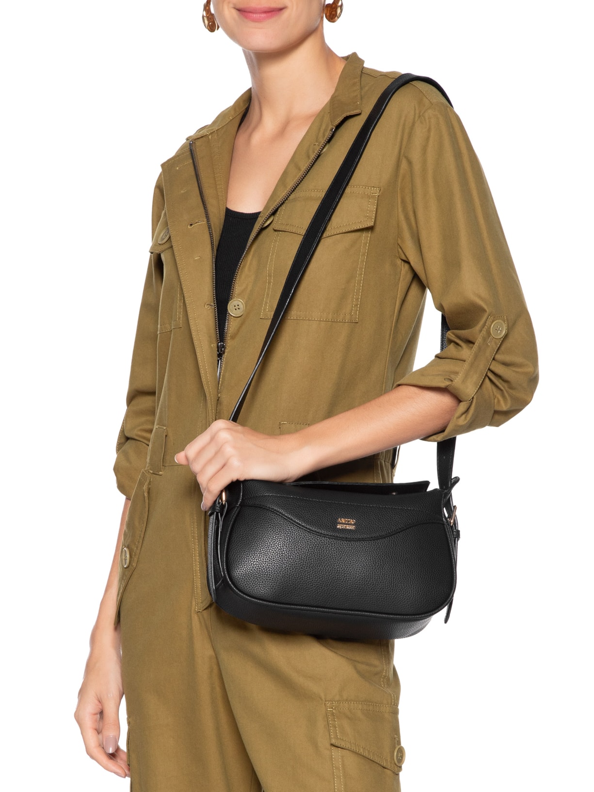 Bolsa Feminina Média Eco Floater Preto Arezzo