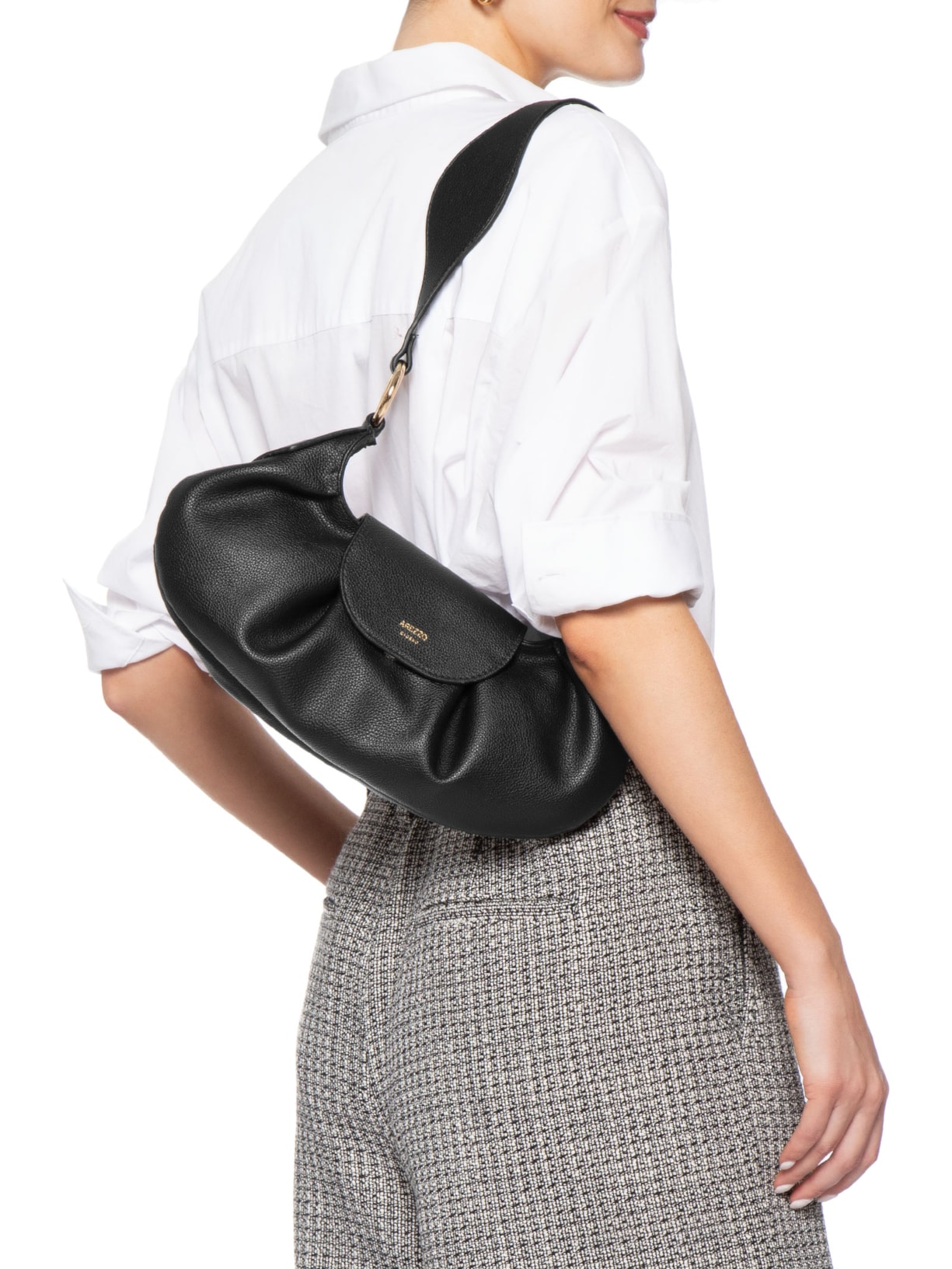 Bolsa Feminina Média Eco Relax Preto Arezzo