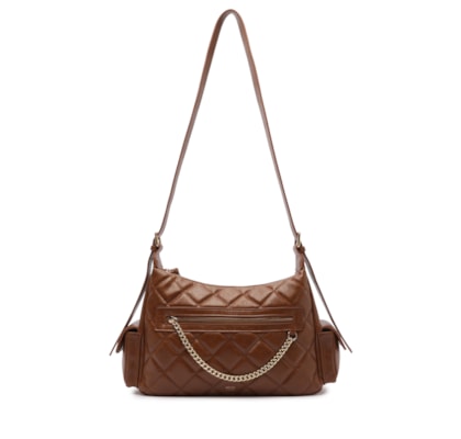 Bolsa Feminina Média Eco Soft Shine - Marrom