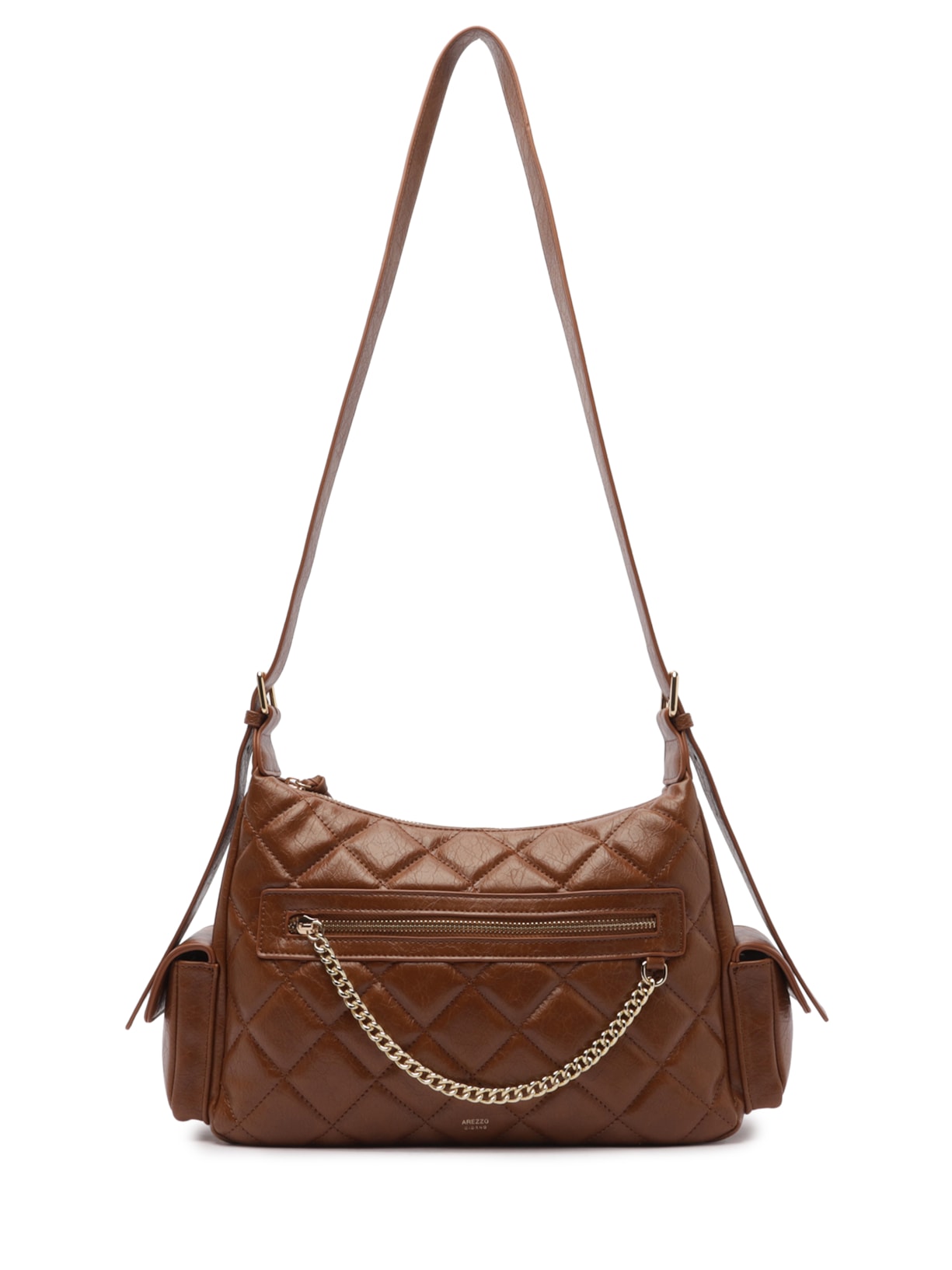 Bolsa Feminina Média Eco Soft Shine - Marrom