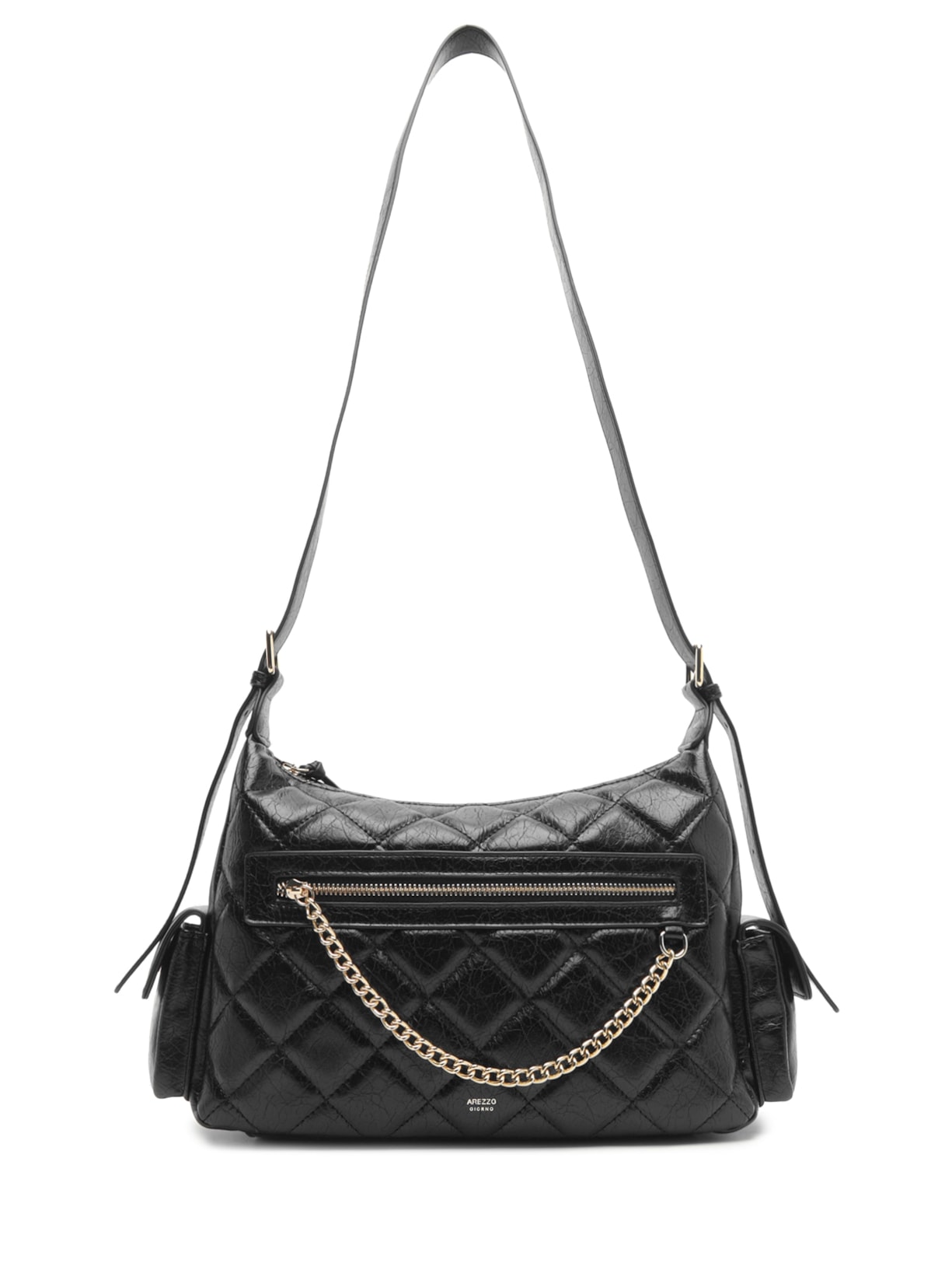 Bolsa Feminina Média Eco Soft Shine Preto Arezzo