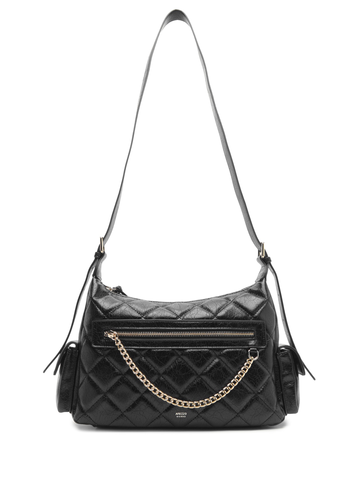Bolsa Feminina Média Eco Soft Shine Preto Arezzo