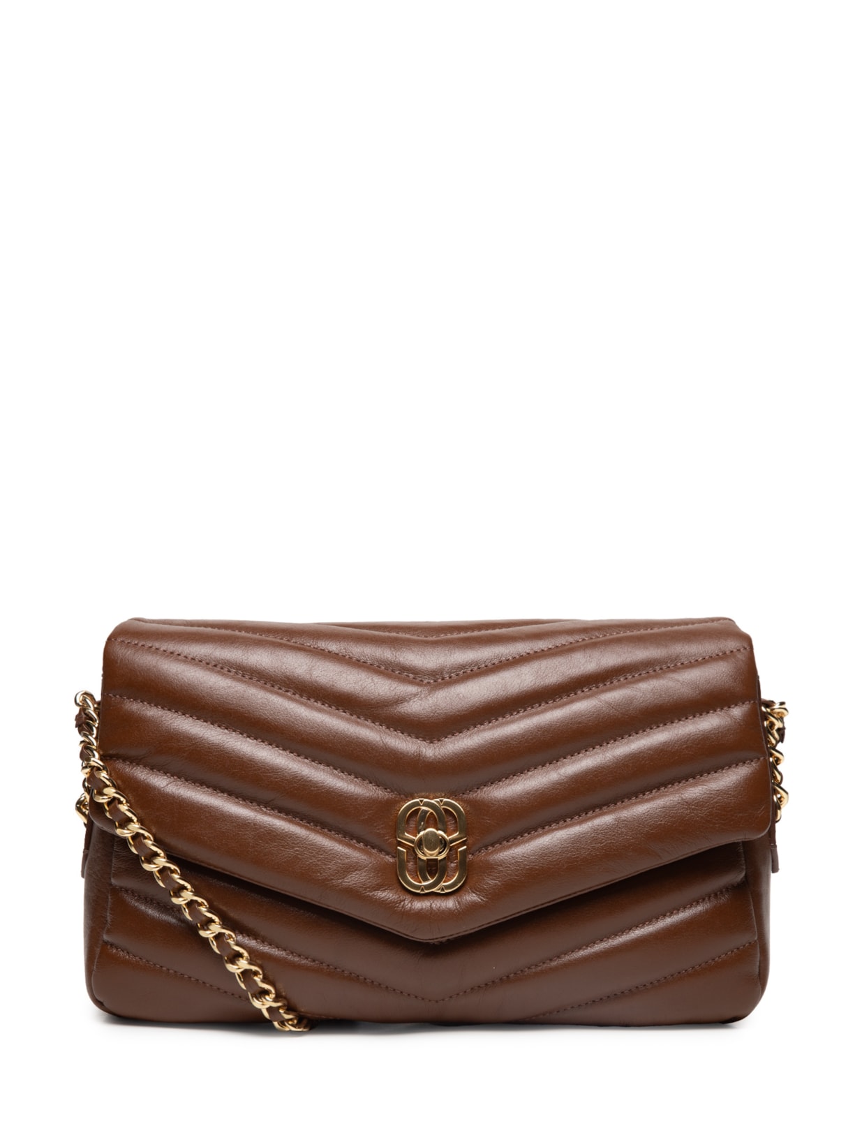 Bolsa Feminina Média Elara Couro - Marrom