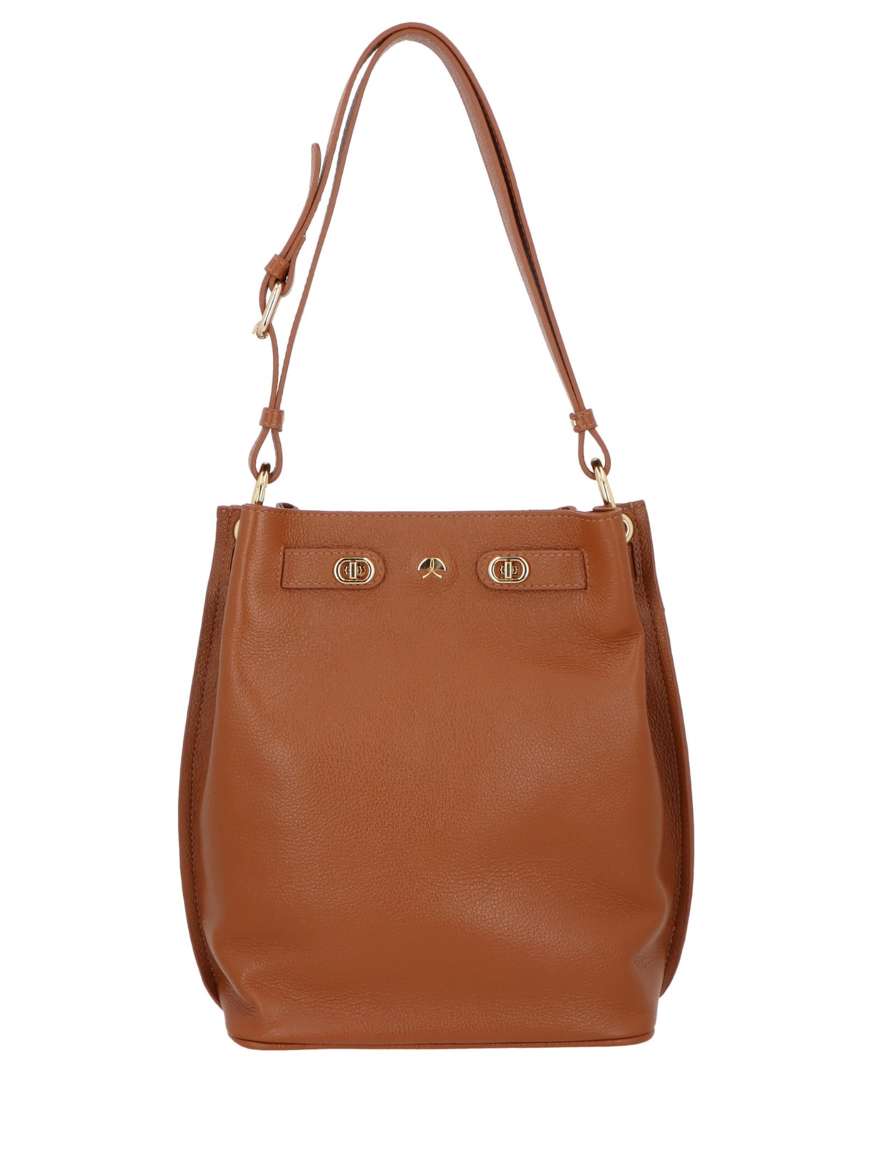 Bolsa Feminina Média Em Couro Marrom Luiza Barcelos