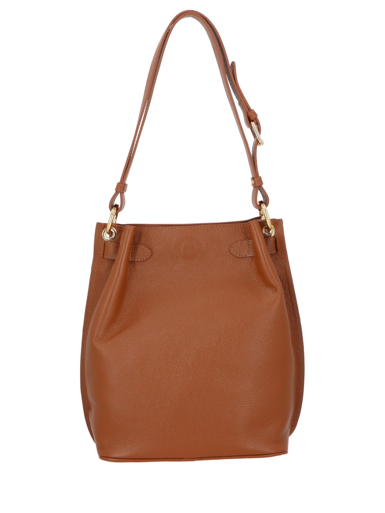 Bolsa Feminina Média Em Couro Marrom Luiza Barcelos