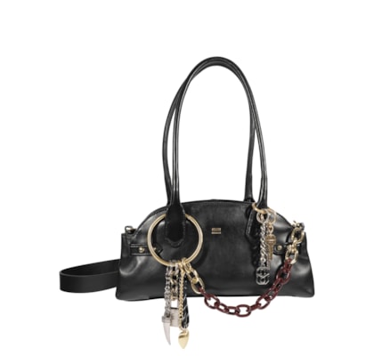 Bolsa Feminina Média Full Soft Calf - Preto