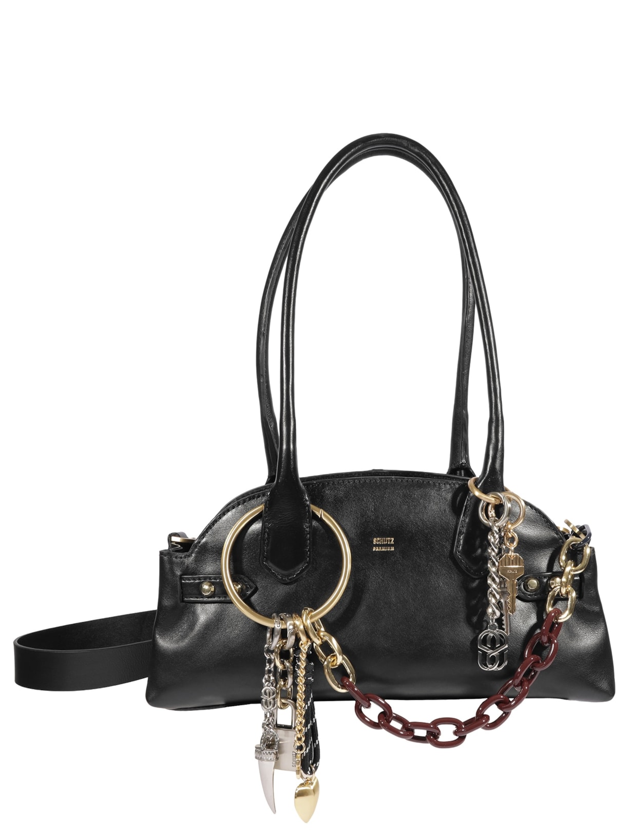 Bolsa Feminina Média Full Soft Calf - Preto